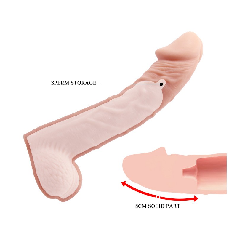 Prelungitor Penis Realist Natural Soft Skin 20 cm, Nr. 4, Erotic24.ro