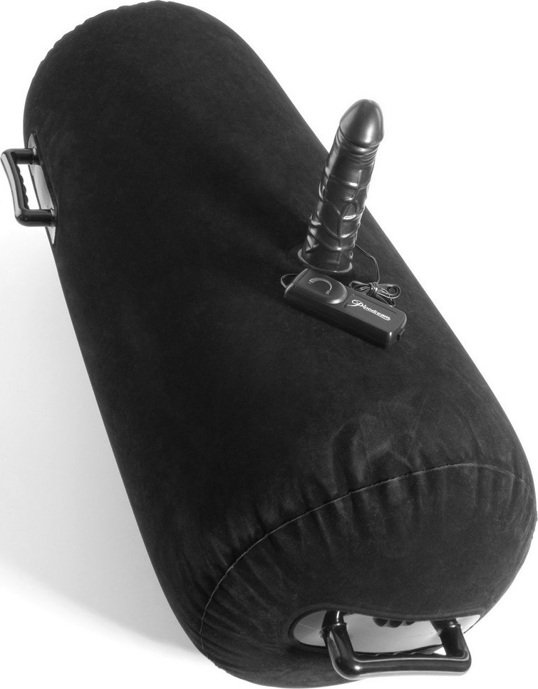 Perna Gonflabila Luv Log cu Dildo cu Telecomada, Negru, Nr. 3, Erotic24.ro
