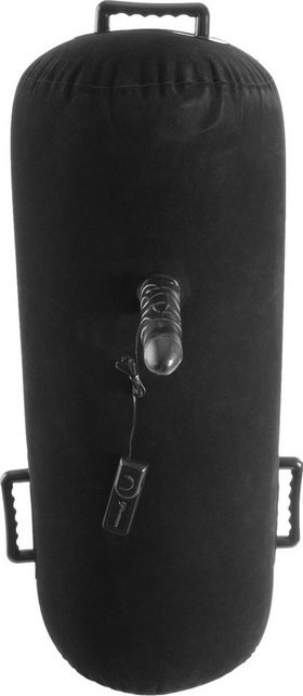 Perna Gonflabila Luv Log cu Dildo cu Telecomada, Negru, Nr. 5, Erotic24.ro