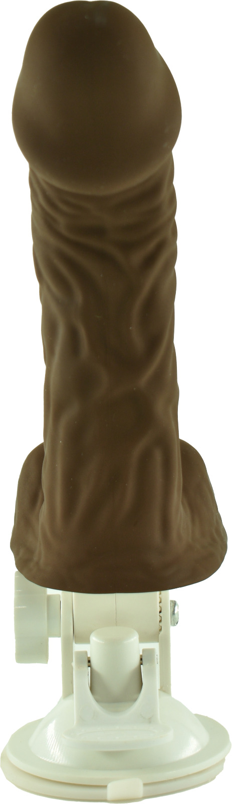 Vibrator Realist Phallus cu Ventuza Detasabila 12 Moduri Vibratii Silicon USB Maro 17.5 cm, #2, Erotic24.ro