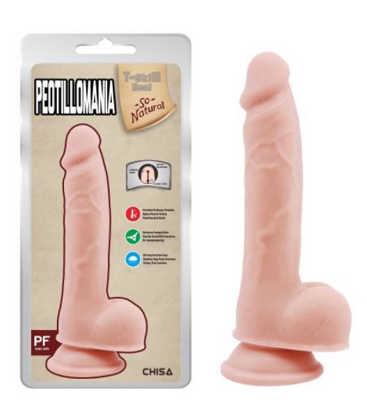 Dildo Realist Bendable Peotillomania TPE Natural 20 cm, #2, Erotic24.ro