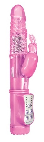 Vibrator Rabbit Jelly 36 Moduri Vibratii 7 Moduri Rotatii Roz 22.5 cm Mokko Toys, #1, Erotic24.ro