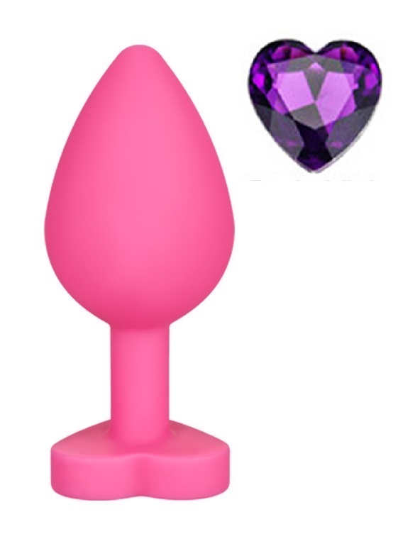 Dop Anal Brighty Large Silicon Roz/Mov Mokko Toys, #1, Erotic24.ro