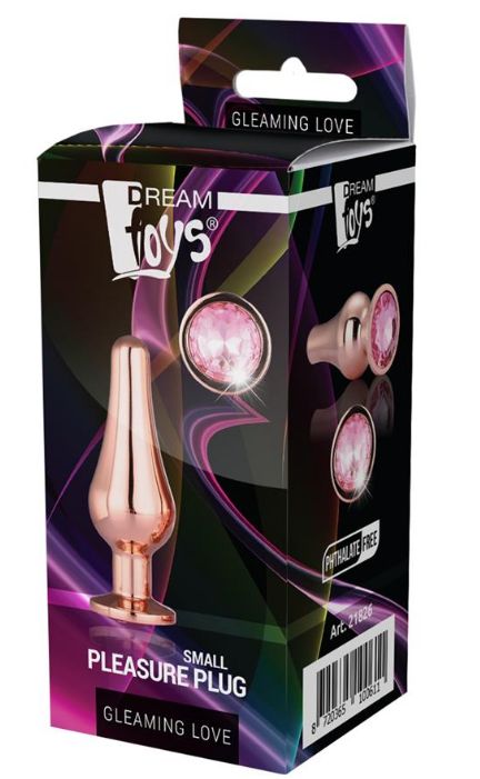 Dop Anal Pleasure Plug Small Auriu Gleam in SexShop KUR Romania