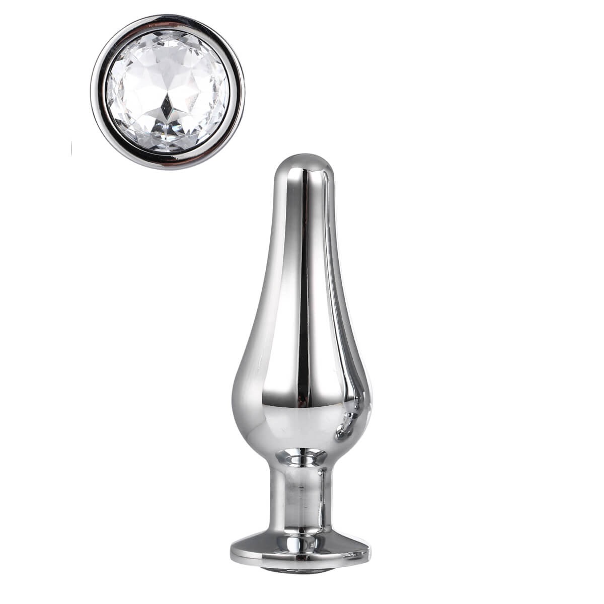 Dop Anal Pleasure Plug Small Argintiu Gl in SexShop KUR Romania