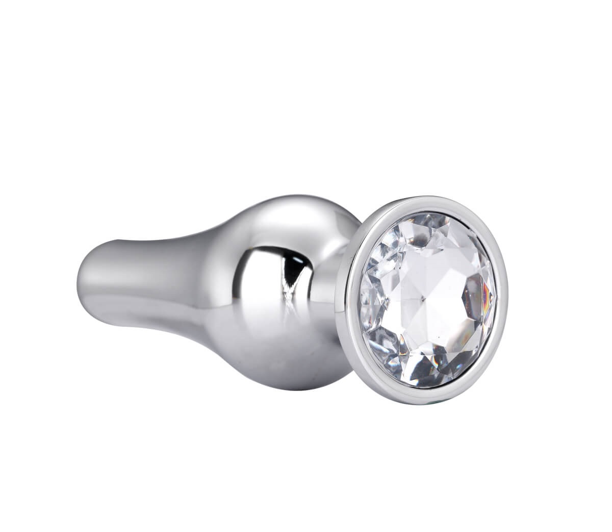 Dop Anal Pleasure Plug Medium Argintiu Gleaming Love, Nr. 2, Erotic24.ro