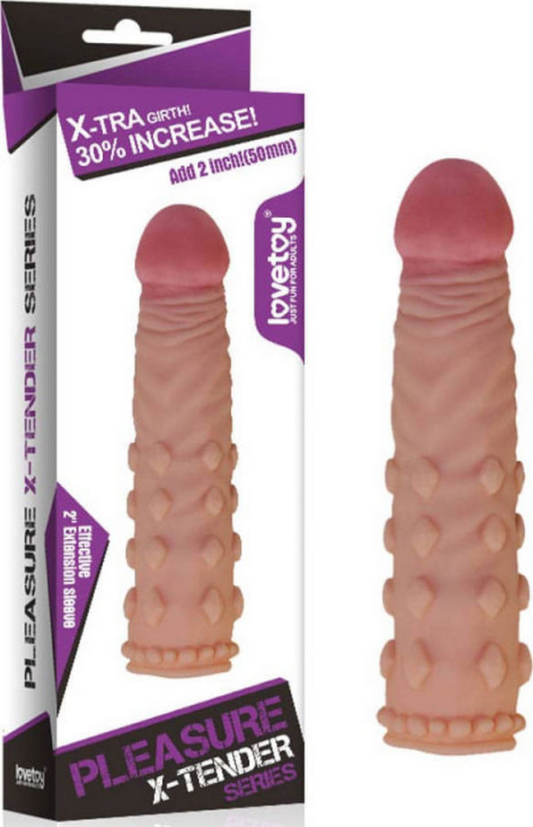 Manson Penis PleasureX Tender Striat Natural, #3, Erotic24.ro