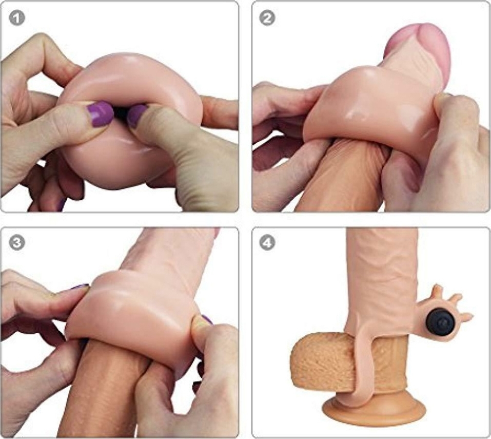 Pleasure X-Tender Vibrating Penis Sleeve #4, #4, Erotic24.ro