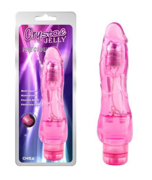 Vibrator Realist Multispeed Precious Jelly Roz 21 cm