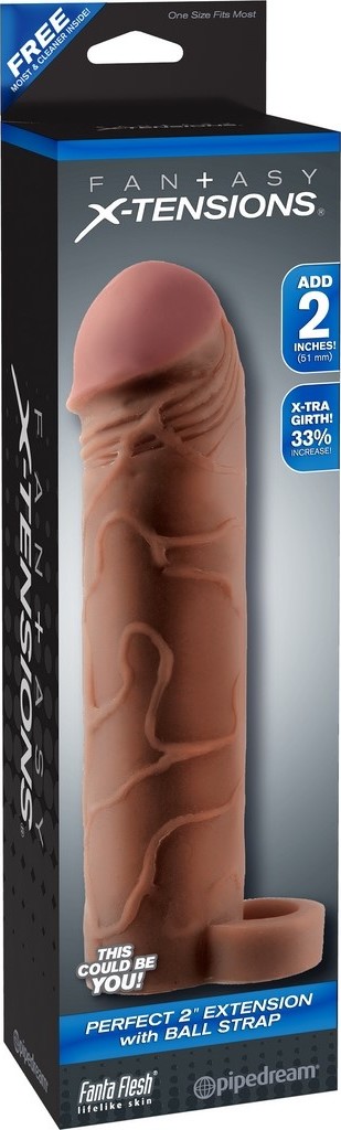 Prelungitor Penis Fantasy X-tension Perfect 2 cu inel testicule, #4, Erotic24.ro