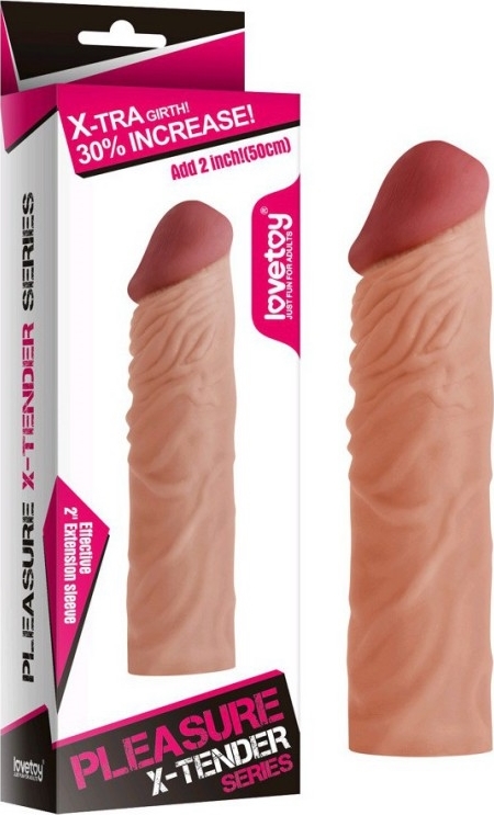 Prelungitor Penis PleasureX Tender 3 Natural, Nr. 3, Erotic24.ro