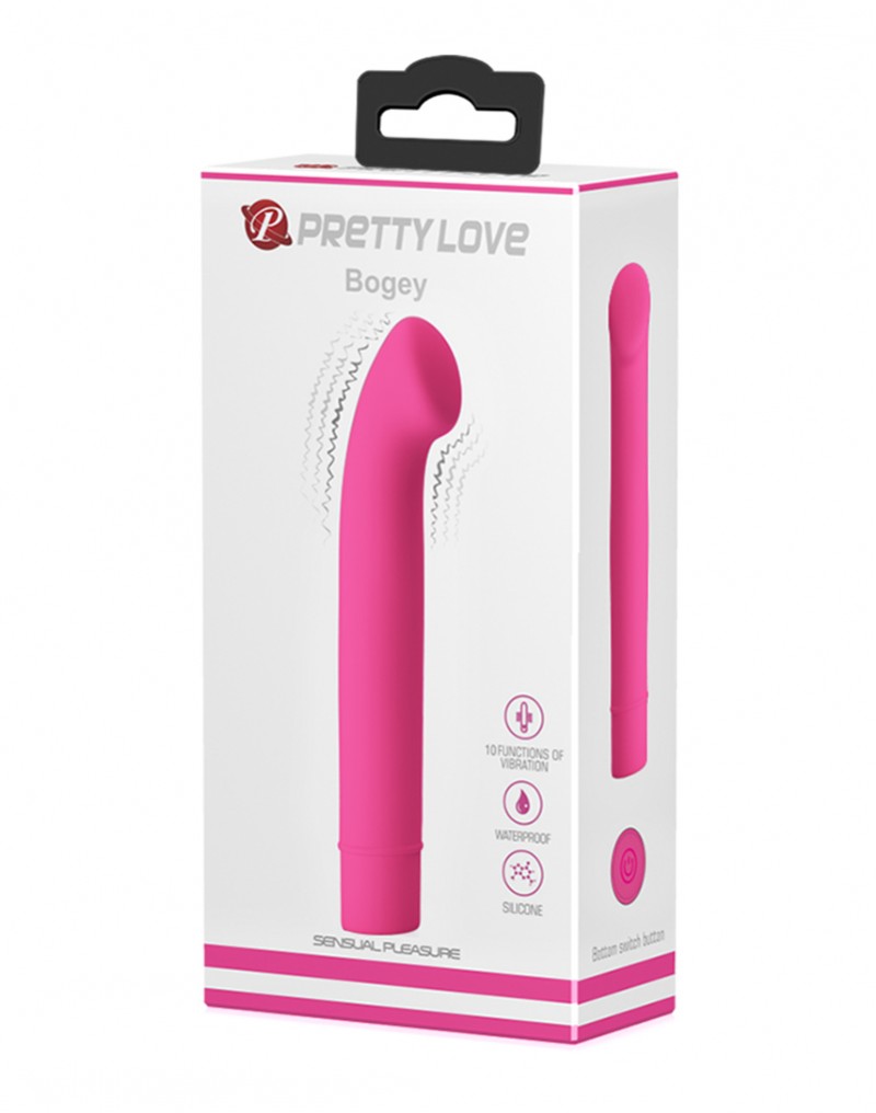 Vibrator Bogey 10 Moduri Vibratii Silicon Roz 15 cm , #5, Erotic24.ro