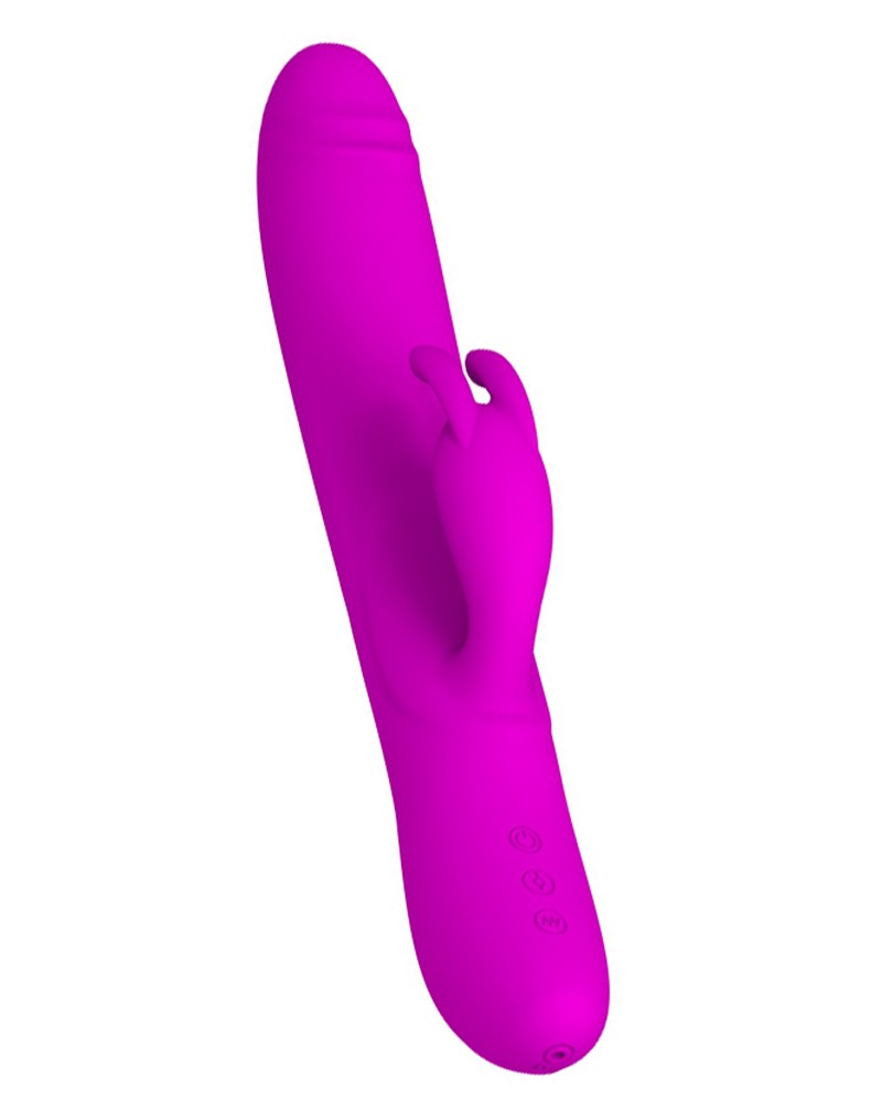 Vibrator Byron Rolling&Vibrating Silicon Mov 25 cm, #3, Erotic24.ro