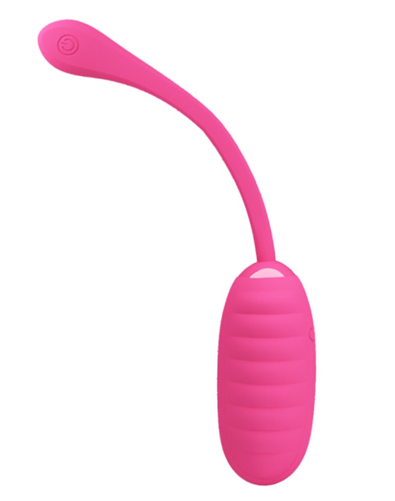 Ou Vibrator Kirk, 12 Moduri Vibratii, Silicon, USB, Roz, Nr. 2, Erotic24.ro