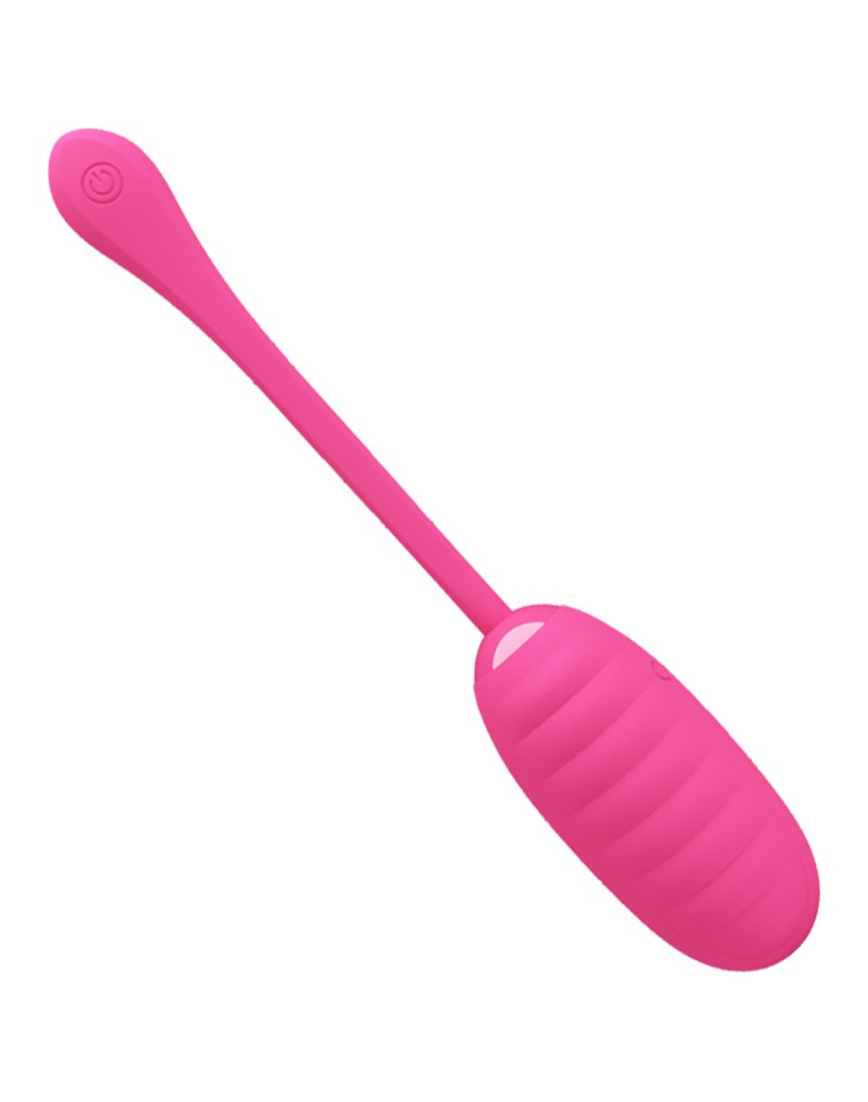 Ou Vibrator Kirk, 12 Moduri Vibratii, Silicon, USB, Roz, Nr. 4, Erotic24.ro