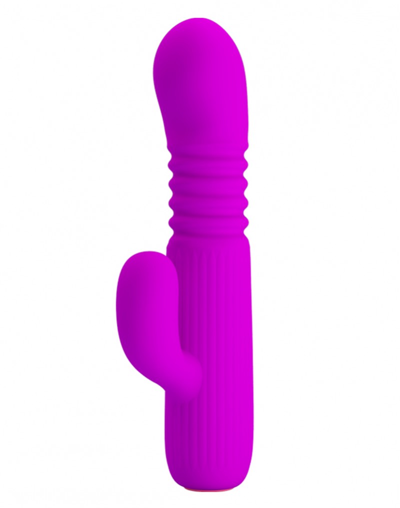 Vibrator Leopold Thrusting&Vibrating Silicon Mov 15.5 cm