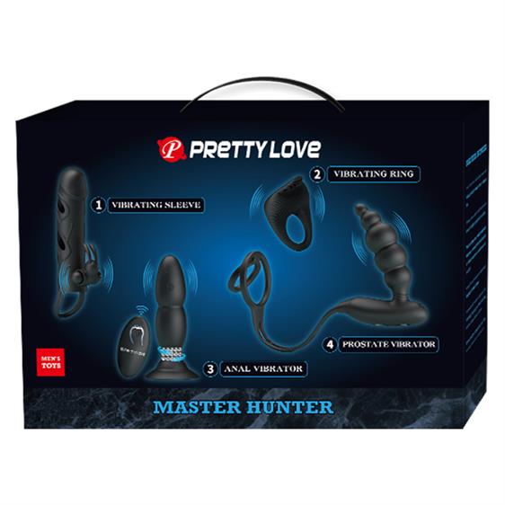 Set Master Hunter pentru Barbati Silicon Negru