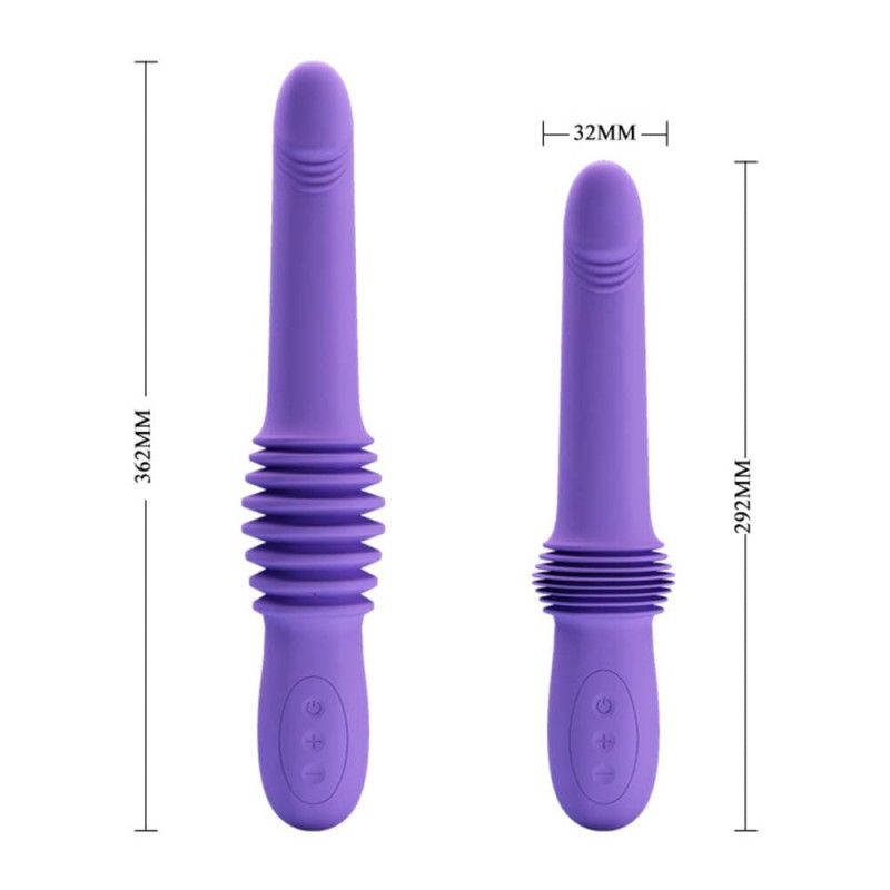 Vibrator Pazuzu 3 Thrusting Modes Silicon Mov 29.2 cm, Nr. 3, Erotic24.ro