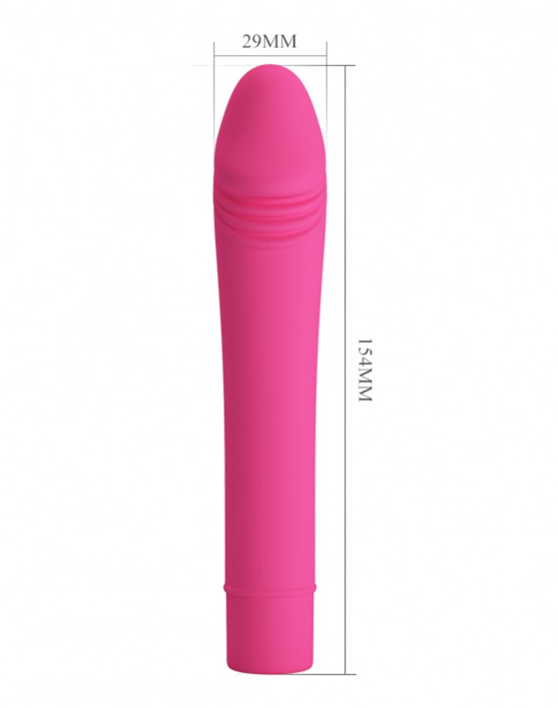 Vibrator Pixie 10 Moduri Vibratii Silicon Roz 15.3 cm , #4, Erotic24.ro