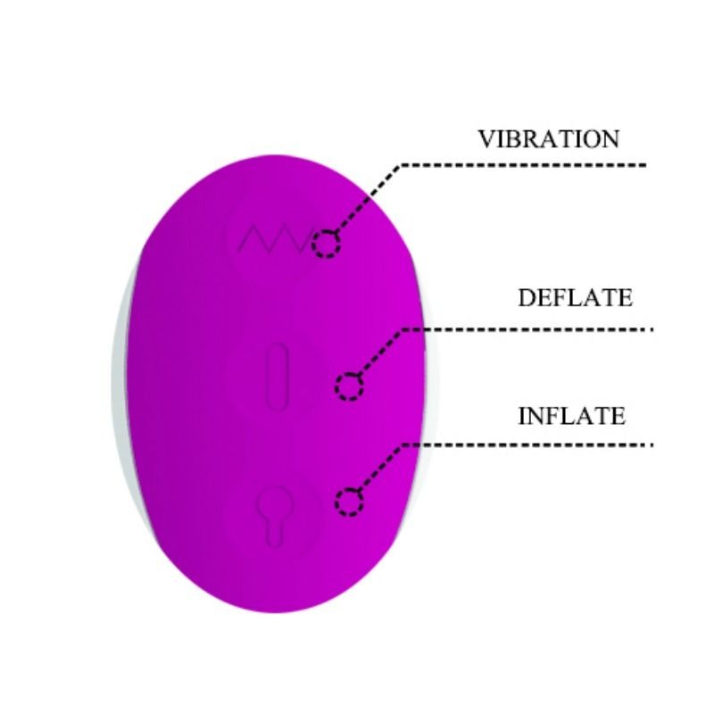 Vibrator Iepuras Dempsey Inflatable 7 Moduri Vibratii Silicon Roz, Nr. 6, Erotic24.ro