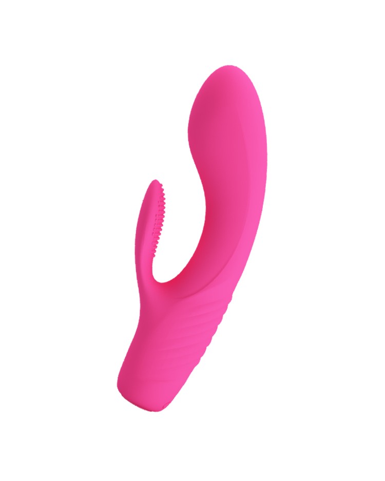 Vibrator Tim 12 Moduri Vibratii Silicon Roz 15.5 cm, #4, Erotic24.ro