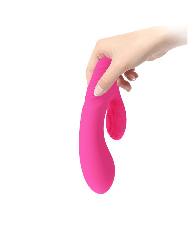 Vibrator Tim 12 Moduri Vibratii Silicon Roz 15.5 cm, #6, Erotic24.ro
