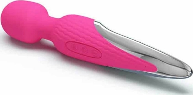 Vibrator Masaj Antony, 7 Moduri Vibratii, Functie Incalzire  48  ?C, Silicon, USB, Roz, 26 cm, #2, Erotic24.ro