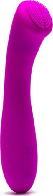 Vibrator Prettylove Len, 30 Moduri Vibratii, Silicon, USB, Violet, 16 cm