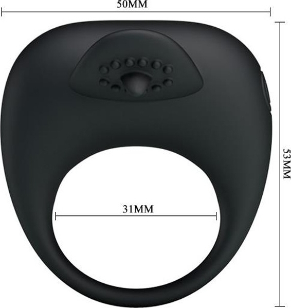 Inel PrettyLove Stimulating Tonguo cu vibratii, #5, Erotic24.ro