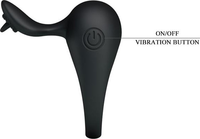 Inel PrettyLove Stimulating Tonguo cu vibratii, #6, Erotic24.ro