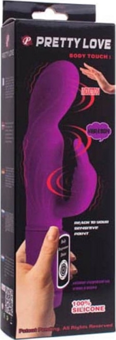Vibrator Prettylove Body Touch, Silicon, Violet, 22.5 cm, #2, Erotic24.ro