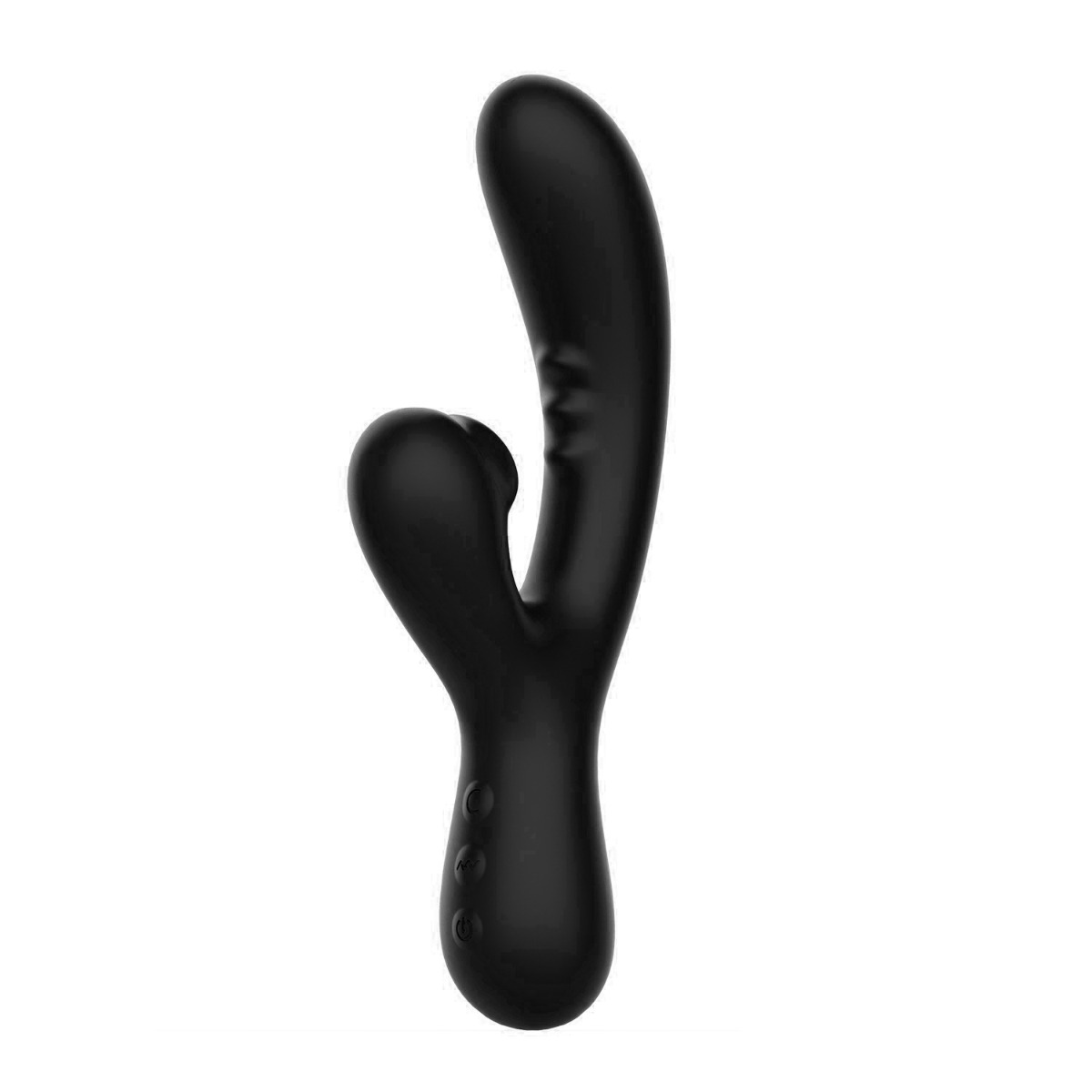 Vibrator Anna G-Spot Vibrating&Sucking Silicon USB Negru Passion Labs, #3, Erotic24.ro