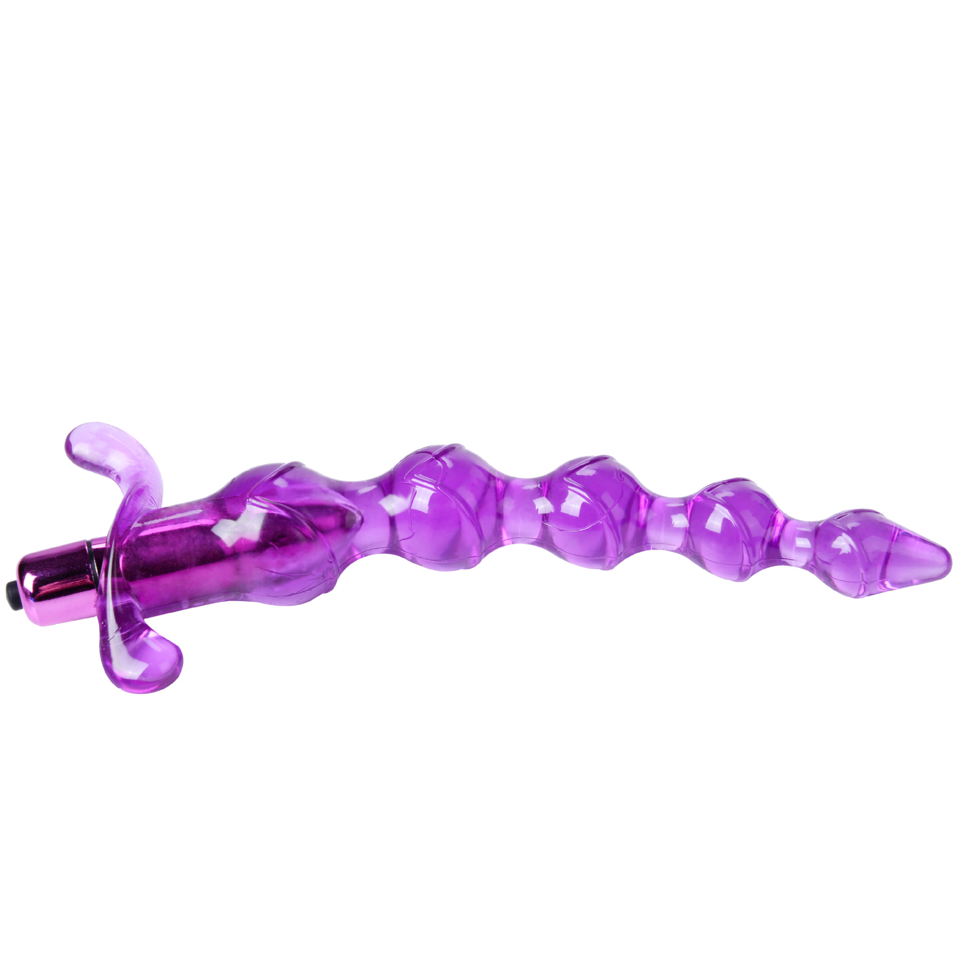 Bile Anale Pepper cu Vibratii Mov 19 cm Guilty Toys, Nr. 2, Erotic24.ro