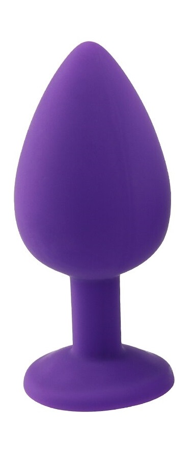 Dop Anal Silicone Buttplug Large Mov/Albastru Deschis Guilty Toys, #2, Erotic24.ro