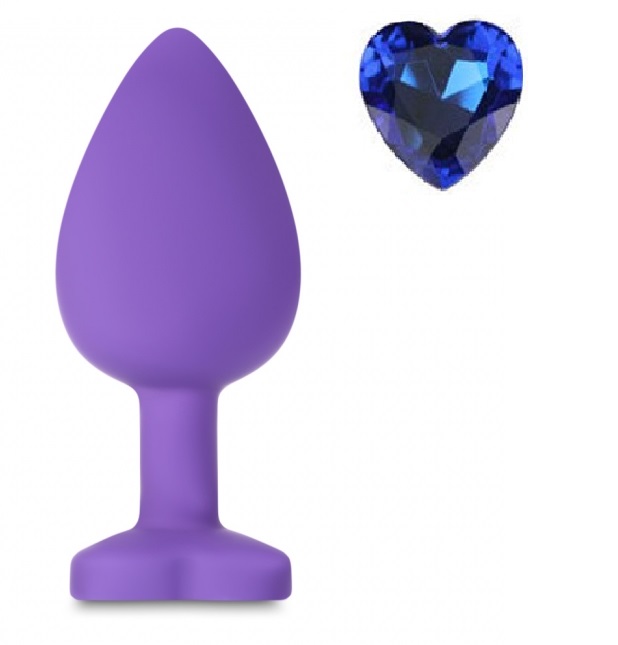 Dop Anal Brighty Large Silicon Mov/Albastru Mokko Toys, #1, Erotic24.ro