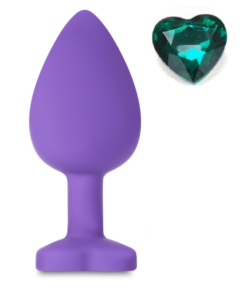 Dop Anal Brighty Small Silicon Mov/Verde Mokko Toys, #1, Erotic24.ro