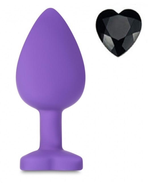 Dop Anal Brighty Large Silicon Mov/Negru Mokko Toys, #1, Erotic24.ro