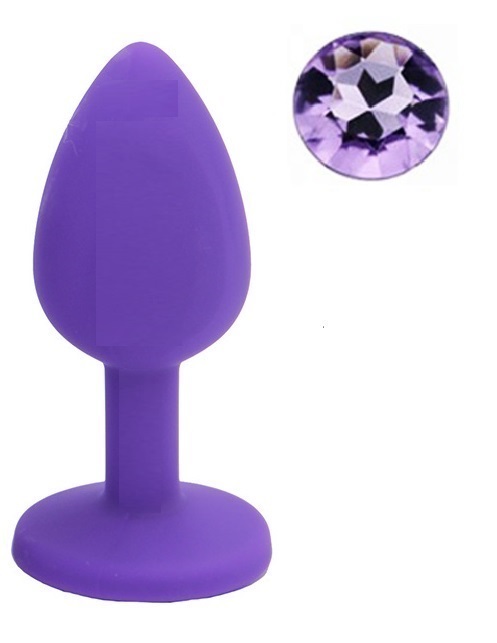 Dop Anal Silicone Buttplug Small Mov/Mov Deschis Guilty Toys, #1, Erotic24.ro