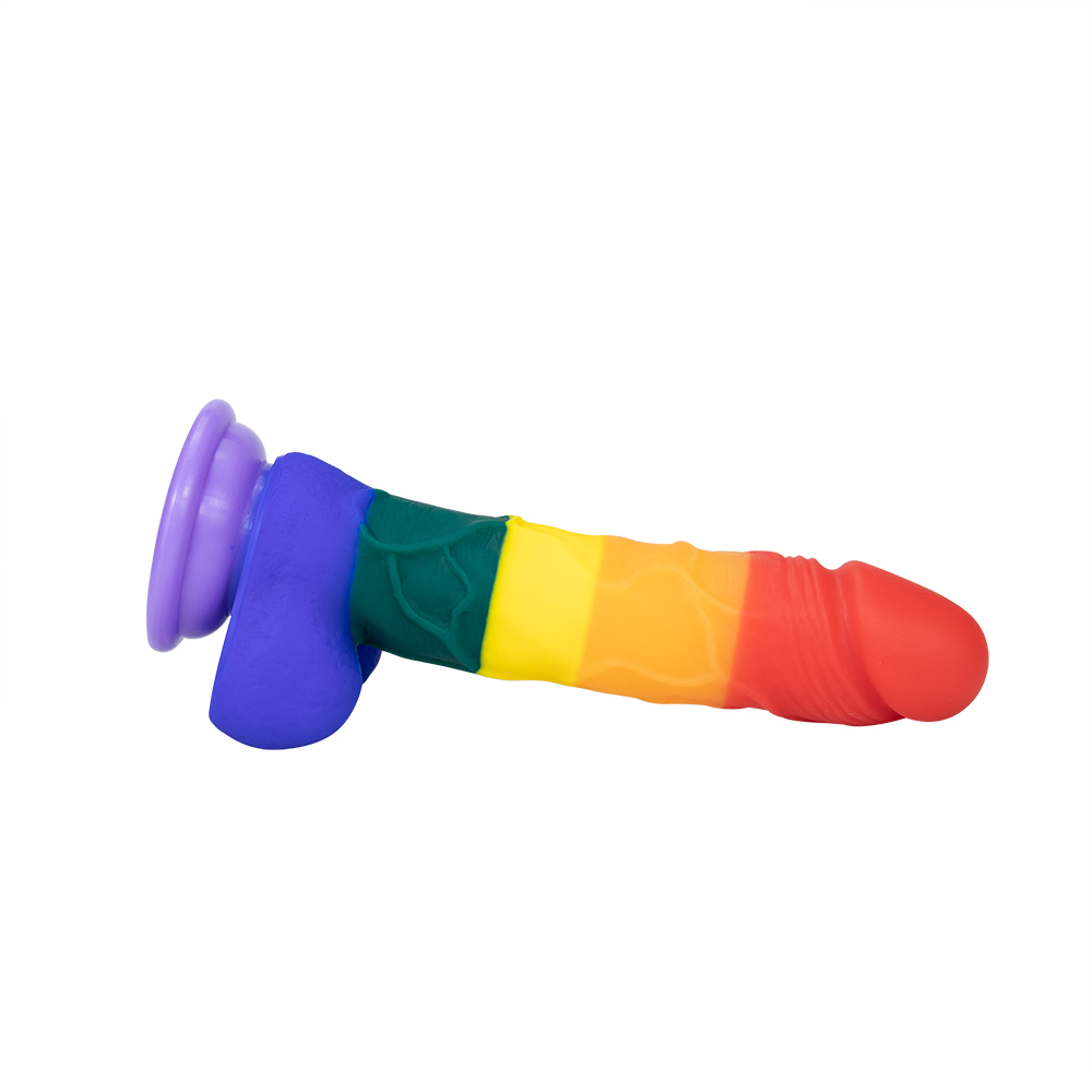 Dildo Realist Rainbow Silicon 20 cm Passion Labs, Nr. 8, Erotic24.ro