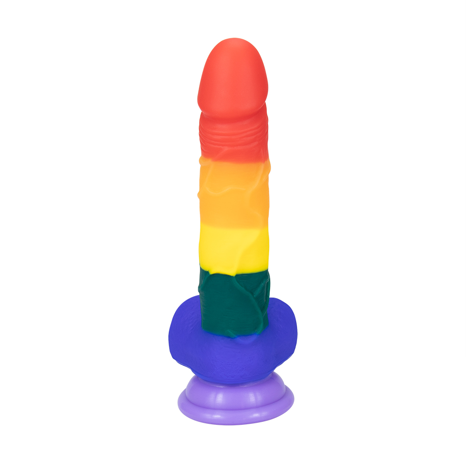 Dildo Realist Rainbow Silicon 20 cm Passion Labs, Nr. 7, Erotic24.ro