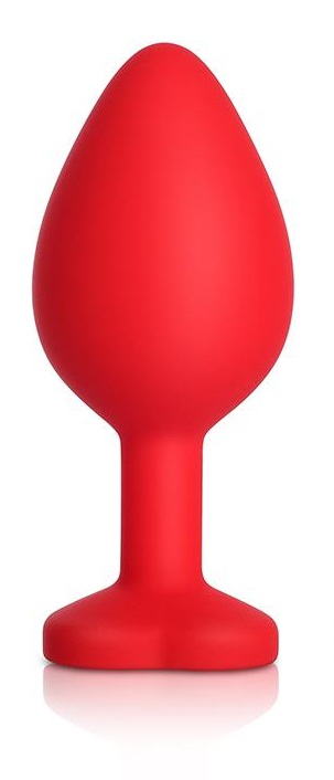 Dop Anal Brighty Medium Silicon Rosu/Galben Mokko Toys, #3, Erotic24.ro