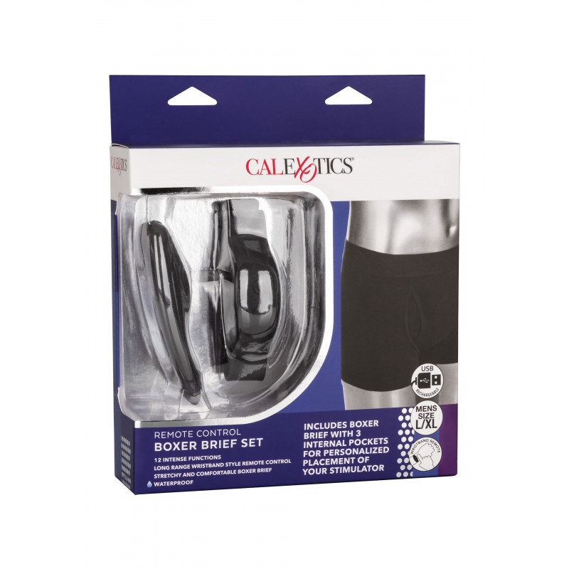 Set Boxeri-Stimulator-Telecomanda Wireless 12 Moduri Vibratii L/XL, #5, Erotic24.ro