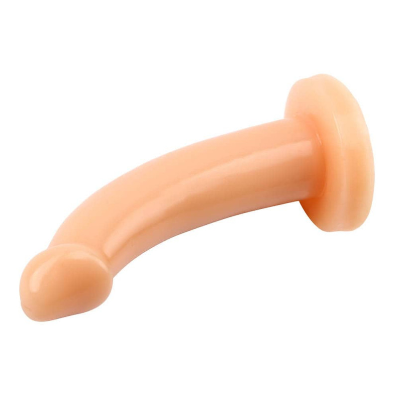 Strap On Slim G Dildo PVC Natural 20 cm, #3, Erotic24.ro