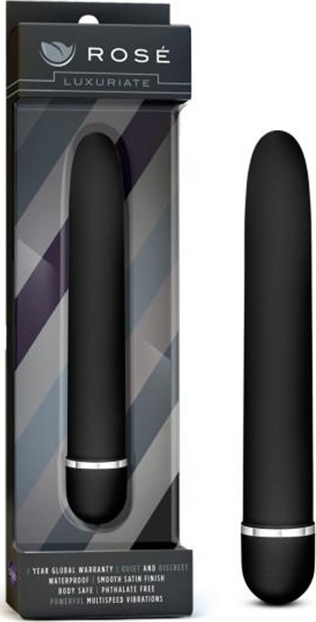 Vibrator Rose Luxuriate Negru, #5, Erotic24.ro