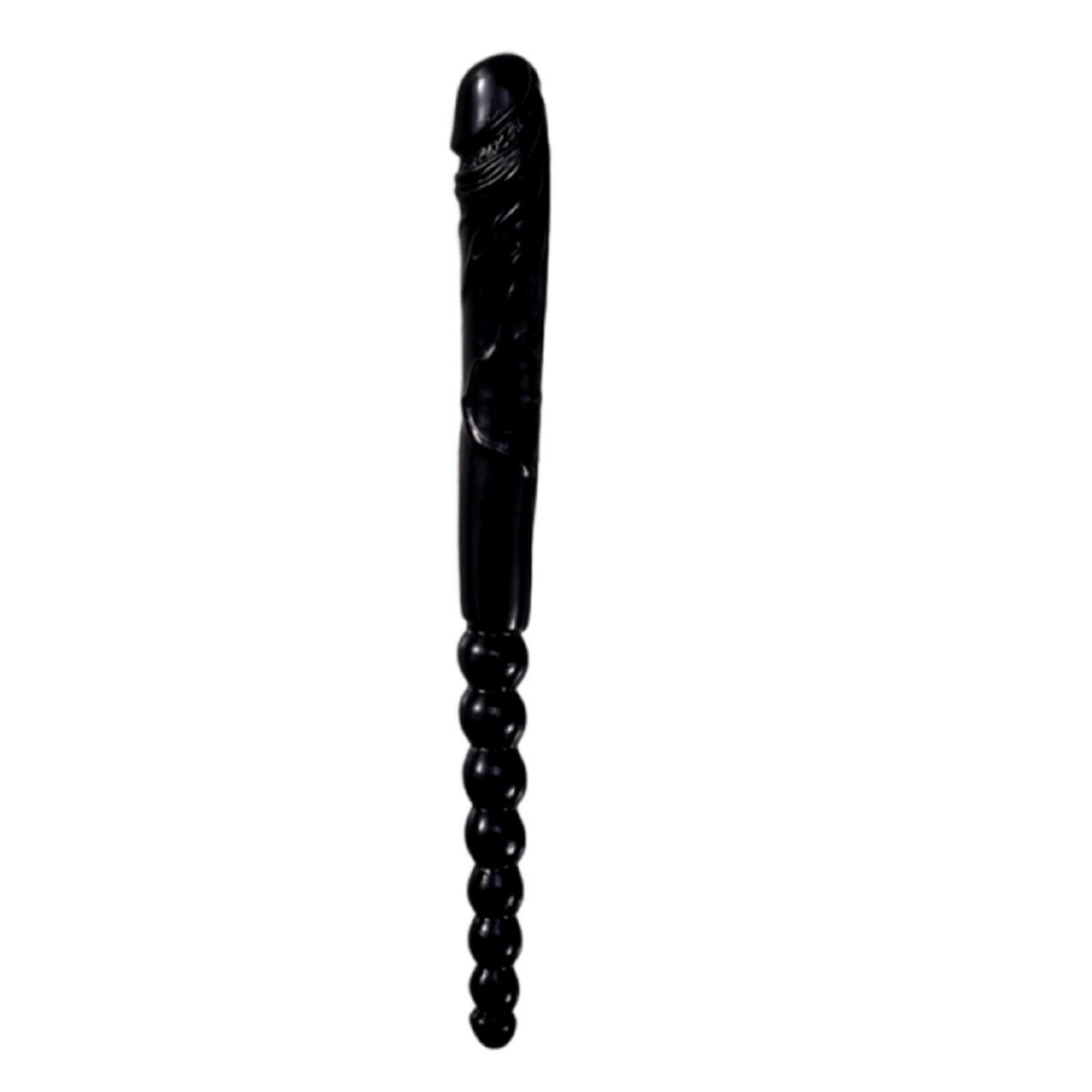Dildo Dublu Penis&Bile Anale Negru 49 cm, #1, Erotic24.ro