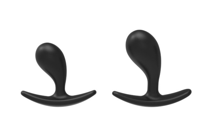 Dop Anal Small Chester, Silicon, Negru, 5.5 cm, Passion Labs, #2, Erotic24.ro