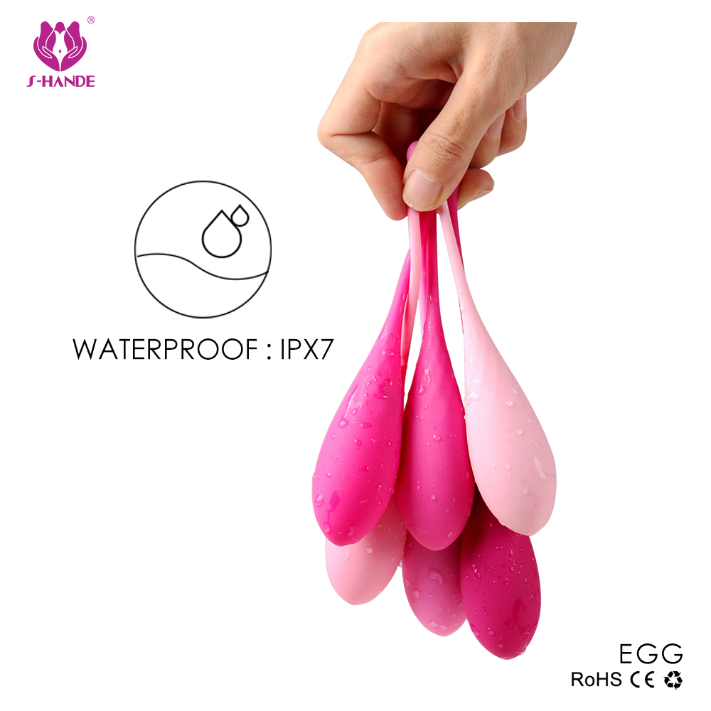Set 6 Bile Love Drops Kegel Kit, Silicon, Multicolor, Mokko Toys, #6, Erotic24.ro