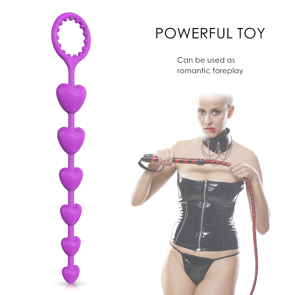 Bile Anale Picks, Silicon, Mov, 23 cm, Mokko Toys, #3, Erotic24.ro