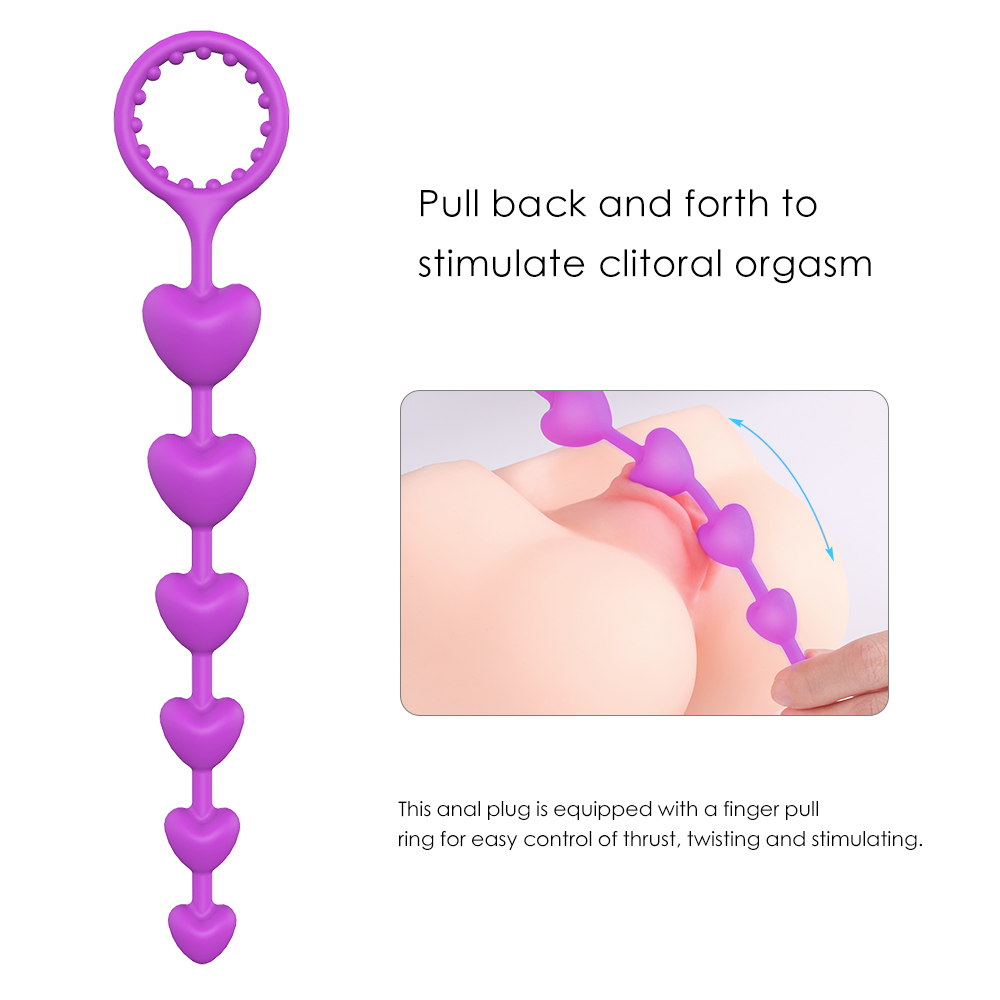 Bile Anale Picks, Silicon, Mov, 23 cm, Mokko Toys, #6, Erotic24.ro