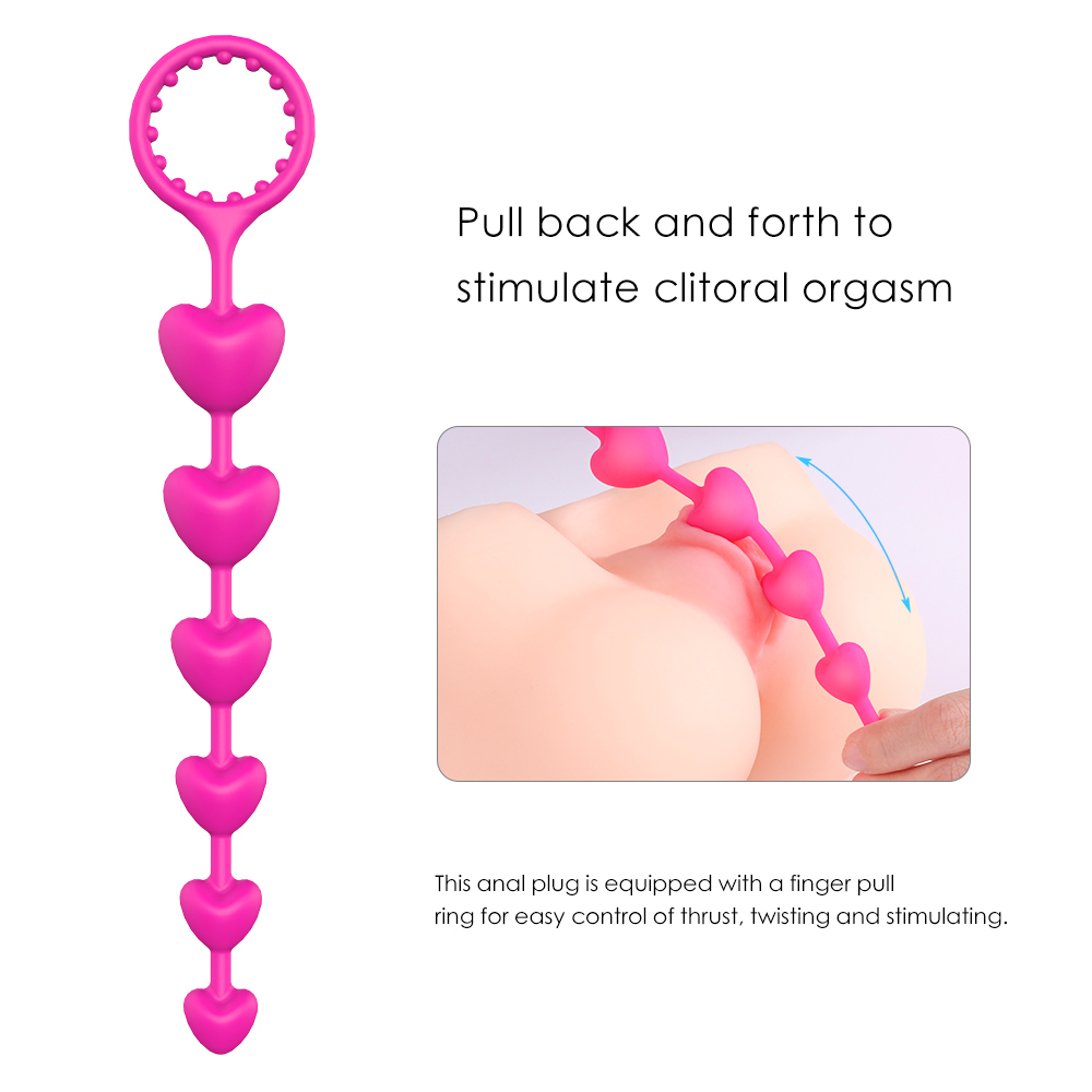 Bile Anale Picks, Silicon, Roz, 23 cm, Mokko Toys, Nr. 5, Erotic24.ro